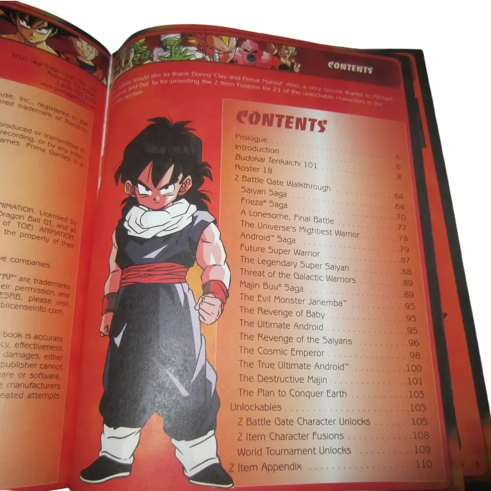Dragon Ball Z Budokai Tenkaichi Prima Official Game Guide Funimation Atari PS2